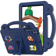 Gyermek tok iPad mini 7.9" 2019/2015/2014/2013/2012 (5/4/3/2/1 gen.), Cute Patterns, állvánnyal, sötétkék