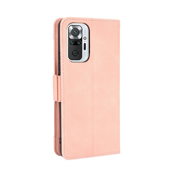 Pattintható tok a Xiaomi Redmi Note 10 Pro, Card Slot, rózsaszín