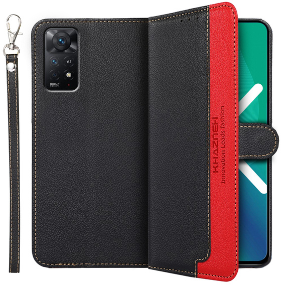 Pattintható tok a Xiaomi Redmi Note 11 Pro 4G/5G, KHAZNEH RFID, kék