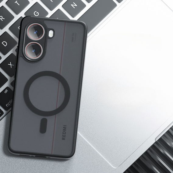 Tok Xiaomi Poco X7 Pro 5G-hoz, MagSafe, ERBORD Matt Case, fekete