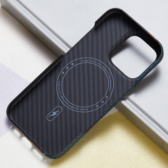 Tok iPhone 16 Pro Max hoz, Aramid Fiber MagSafe, fekete