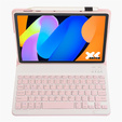 Bluetooth billentyűzet tok Lenovo Idea Tab 11" 2025 TB336FU TB336ZU TB336ZU, rózsaszínű