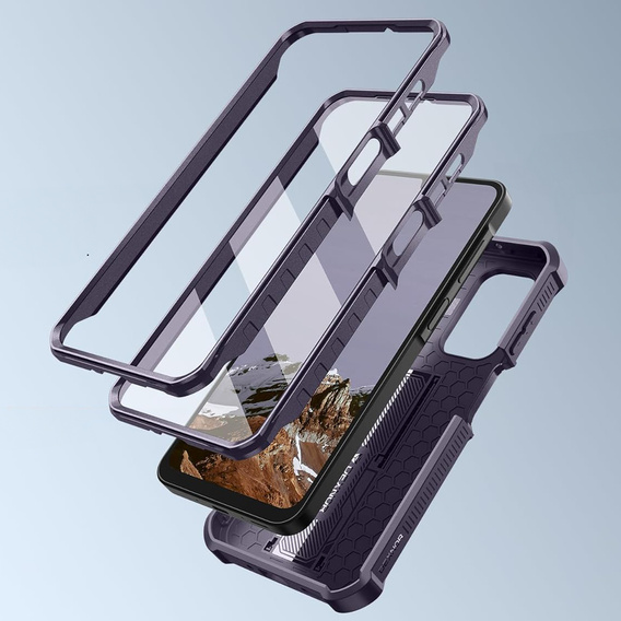 Dexnor Full Body (két keretes) páncélozott tok Samsung Galaxy A17 készülékhez