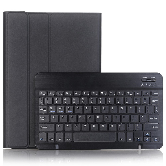 Tok + billentyűzet Apple iPad Air 11" 6 gen. 2024, Leather Pen Slot, fekete