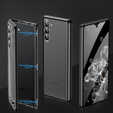 Tok Samsung Galaxy S23 Plus, Magnetic Dual Glass, fekete