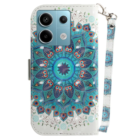 Pattintható tok a Xiaomi Redmi Note 13 Pro 5G, Wallet, Mandala Flower