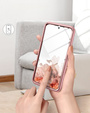 Telefontok a Samsung Galaxy S22, Suritch Full Body Marble, rózsaszín
