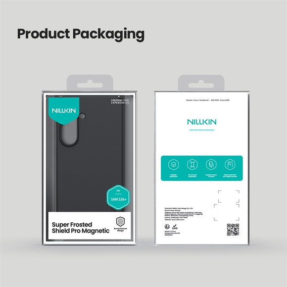 NILLKIN Frosted Shield Pro MagSafe tok Samsung Galaxy S26 Plus készülékhez, fekete