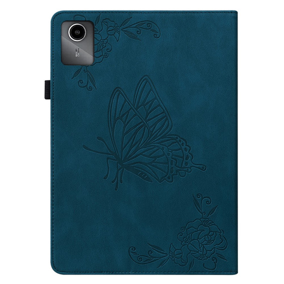 Tok Lenovo Tab M11, Butterfly, sötétkék