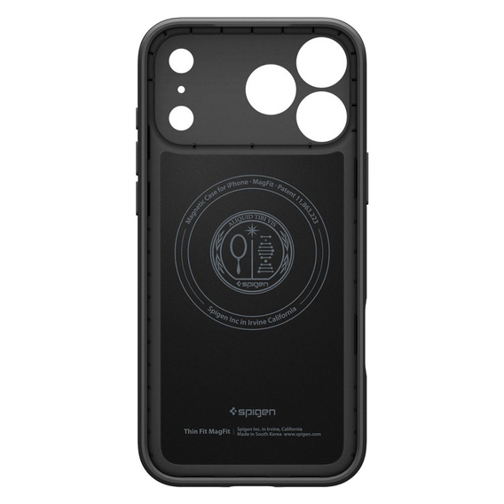 Spigen tok iPhone 17 Pro Max készülékhez, Thin Fit MagSafe, Fekete
