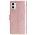 Pattintható tok a Motorola Moto G73 5G, Mandala Flower, rózsaszín rose gold