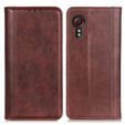 Telefontok a Samsung Galaxy Xcover 7, Wallet Litchi Leather, barna