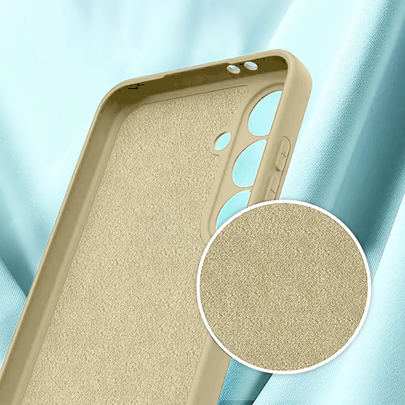 Telefontok a Samsung Galaxy A56 5G, Silicone Lite, bézs színű