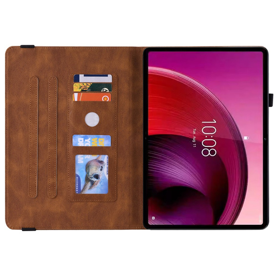 Tok Lenovo Tab M11, Butterfly, barna