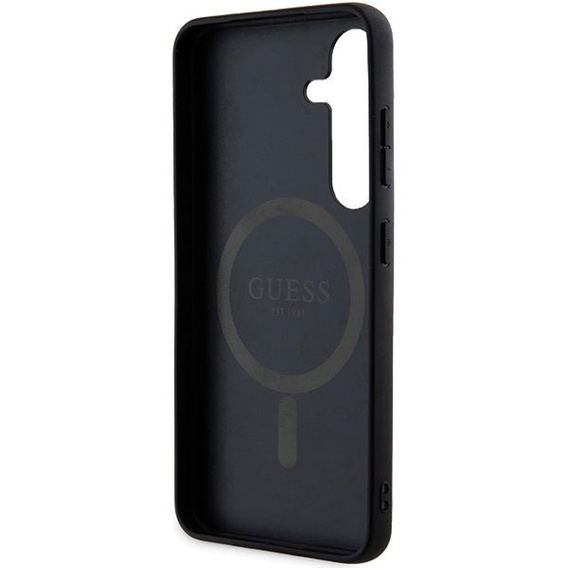 Guess 4G Ring Classic Logo tok Samsung Galaxy S24-hez, fekete
