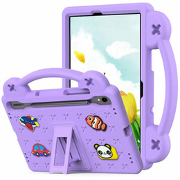 Gyermek tok Samsung Galaxy Tab S10 Lite / S10 FE / S9 FE, Cute Patterns, állvánnyal, lila