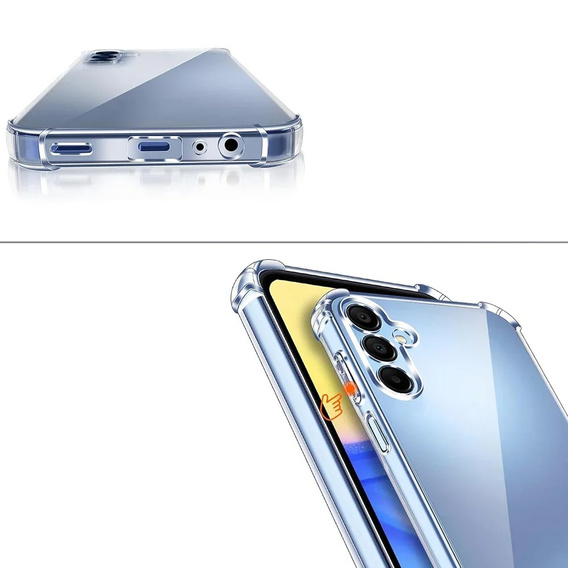 Telefontok a Samsung Galaxy A16, Dropproof, átlátszó