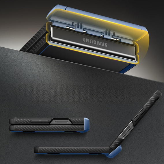 Tongate MECH tok MagSafe-val a Samsung Galaxy Z Flip7 FE / Z Flip6 készülékhez, zöld színű