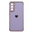 Telefontok a Samsung Galaxy S21 FE, Electro heart, lila