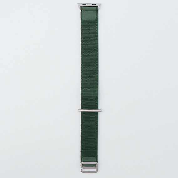 Nylon szíj Apple Watch 1/2/3/4/4/5/6/7/8/SE/ULTRA 42/44/45/45/49mm, zöld