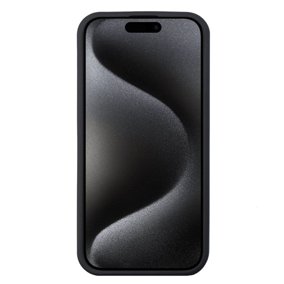 Tok iPhone 15 Pro, Aramid Fiber Cover, fekete
