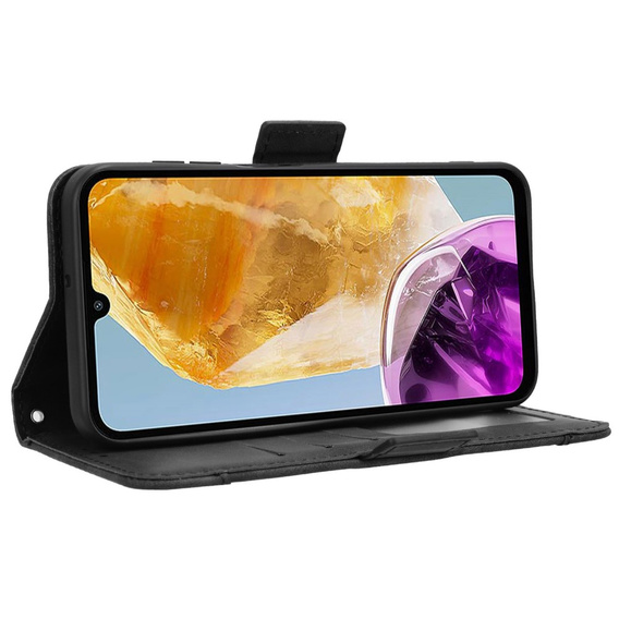 Pattintható tok a Samsung Galaxy M15 5G, Card Slot, fekete