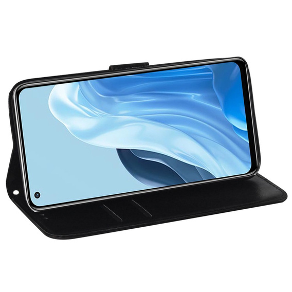 Pattintható tok a Oppo A17, Wallet mandala, lila