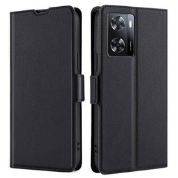 Pattintható tok a Oppo A57s, Wallet Thin Magnet, fekete