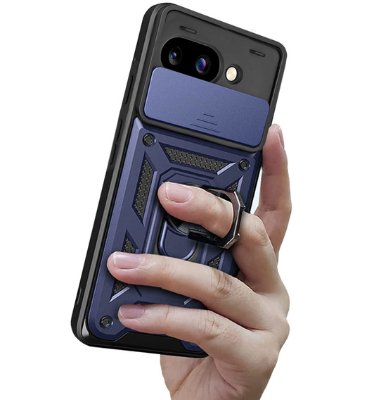 Telefontok a Google Pixel 9A, CamShield Slide, kék