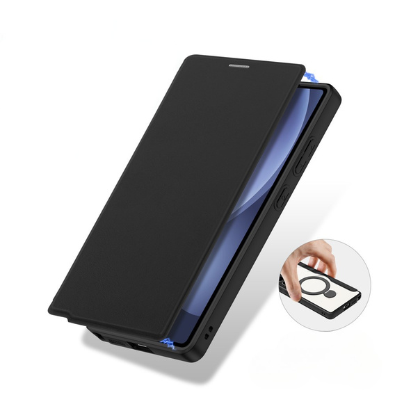 Dux Ducis Telefontok a Samsung Galaxy S25 Ultra, Skin X Pro, MagSafe, fekete