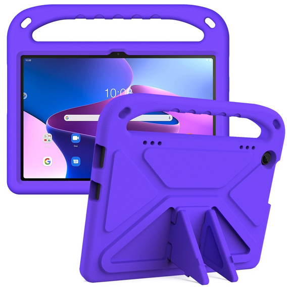 Gyermek tok Lenovo Tab M10 10.1 Gen 3, gyermek tok fogantyúval, lila