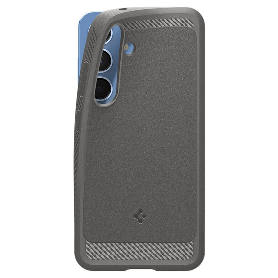 A Spigen tok Samsung Galaxy S25, Rugged Armor MagSafe, szürke + edzett üveg 9H