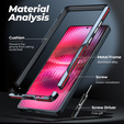 Teletok LUPHIE Samsung Galaxy S25 Ultra-hoz, Armor Bumper, fekete
