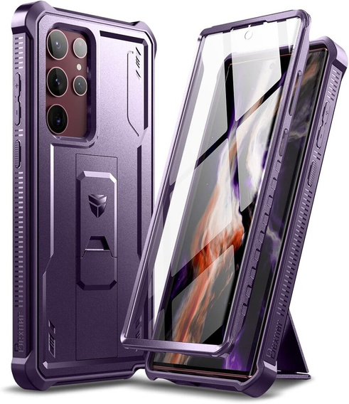 Páncélozott tok a Samsung Galaxy S22 Ultra, Dexnor Full Body, lila