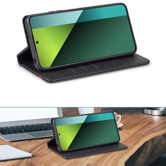 Pattintható tok a Xiaomi Redmi Note 13 Pro 5G, Carbon LC.IMEEKE, fekete