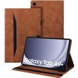 Tok Samsung Galaxy Tab A9+, Classic, tolltartóval, barna