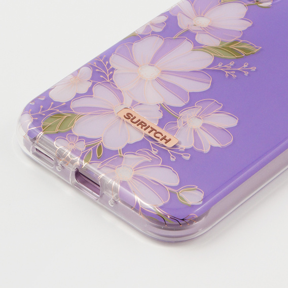 Telefontok a Samsung Galaxy A54 5G, Suritch Full Body Flowers, lila