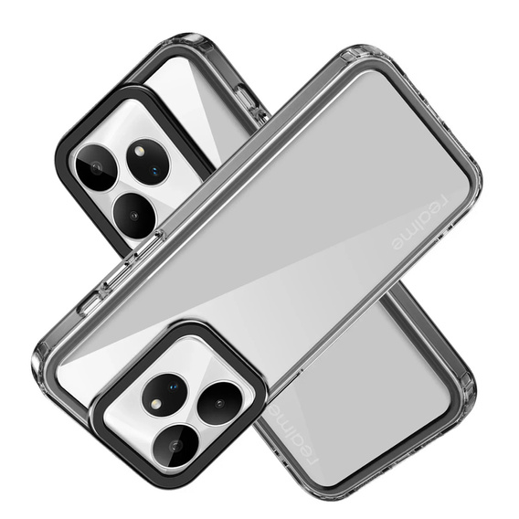 Telefontok a Realme GT 6 / 6T, Fusion Hybrid, átlátszó / fekete