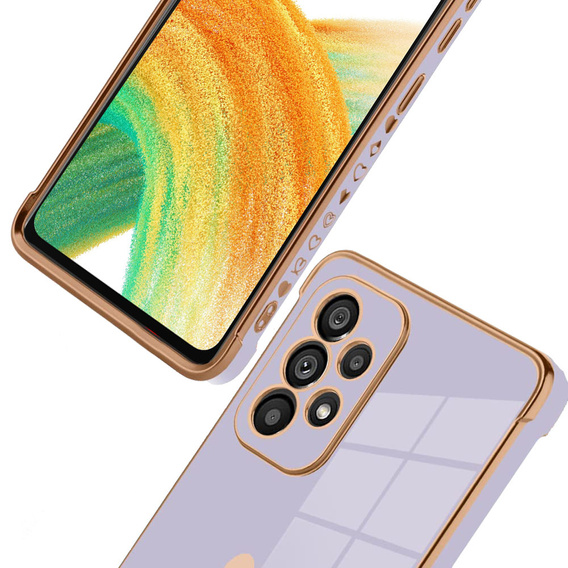 Telefontok a Samsung Galaxy A33 5G, Electro heart, lila