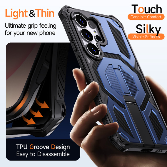 MagSafe-kompatibilis védőtok állvánnyal a Samsung Galaxy S26 Ultra készülékhez