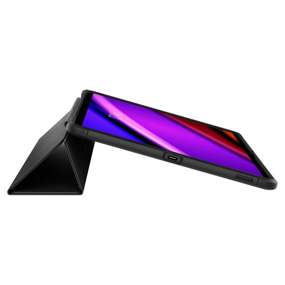 SPIGEN Rugged Armor Pro tok Samsung Galaxy Tab S9 FE+ 12.4" (X610/X616B) készülékhez – Fekete