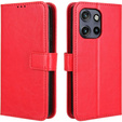 Pattintható tok a Motorola Edge 50 Neo / Motorola ThinkPhone 25, Crazy Horse Wallet, piros