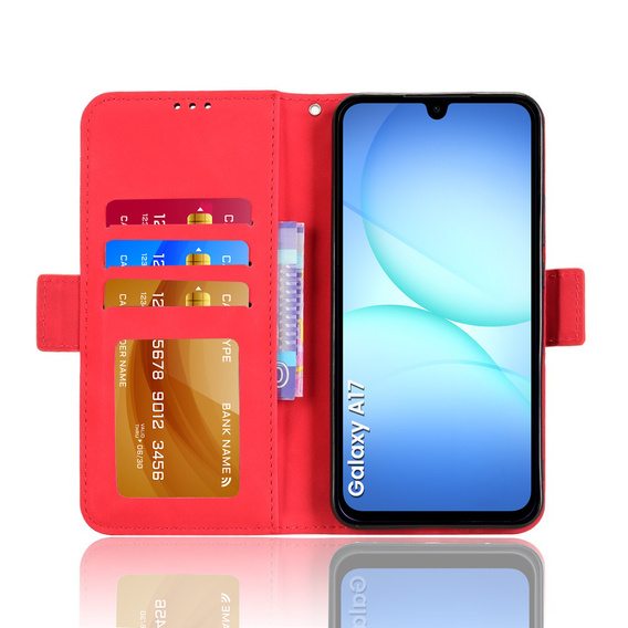 Flap tok Oppo Reno 14F, kártya slot, pénztárca, fekete