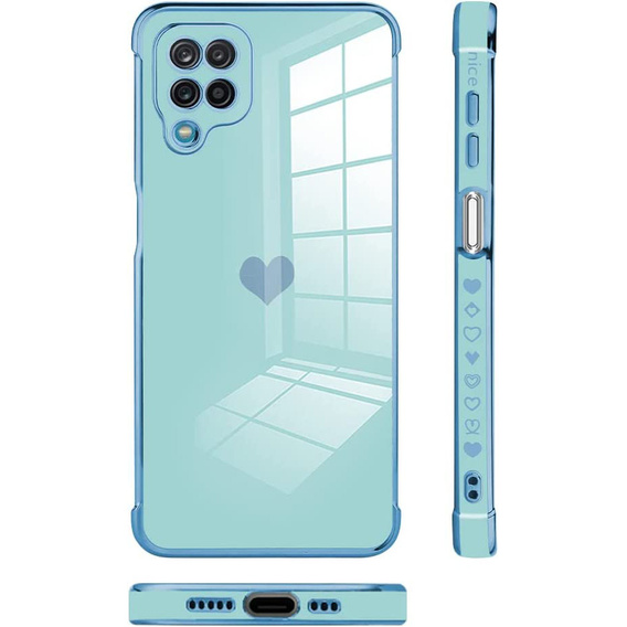 Telefontok a Samsung Galaxy A12 / M12 / A12 2021, Electro heart, kék