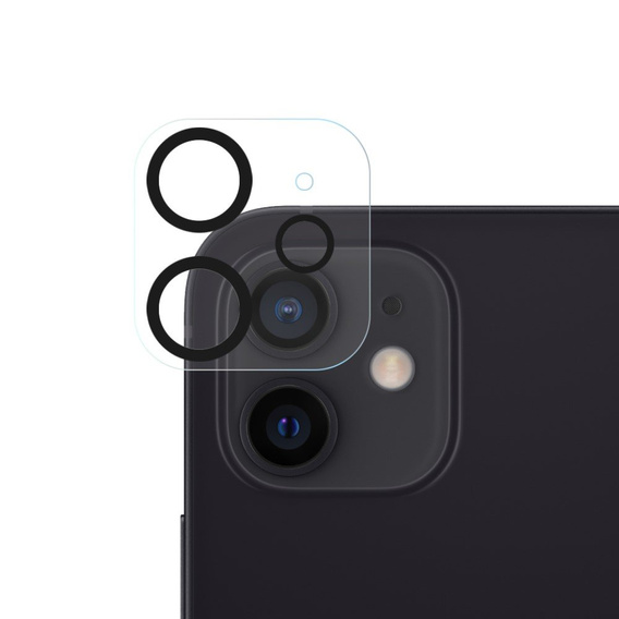 Edzett kameraüveg iPhone 12, átlátszó