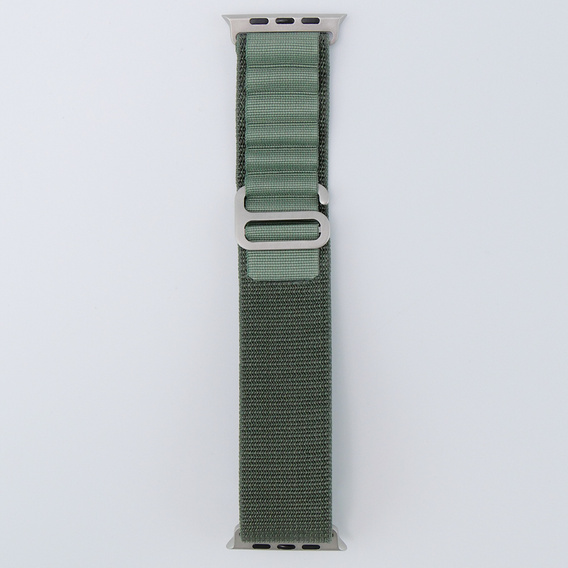 Nylon szíj Apple Watch 1/2/3/4/4/5/6/7/8/SE/ULTRA 42/44/45/45/49mm, zöld