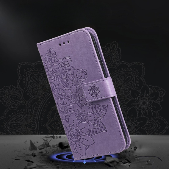 Pattintható tok a Samsung Galaxy A54 5G, Mandala Flower, lila
