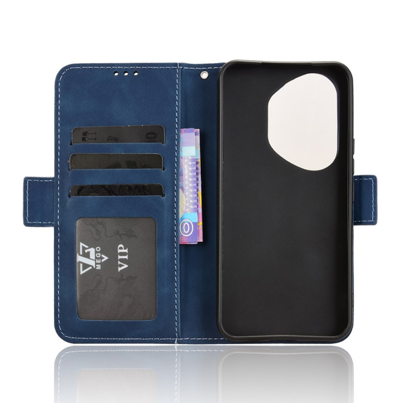 Pattintható tok a Honor 400 Pro 5G, Card Slot, sötétkék