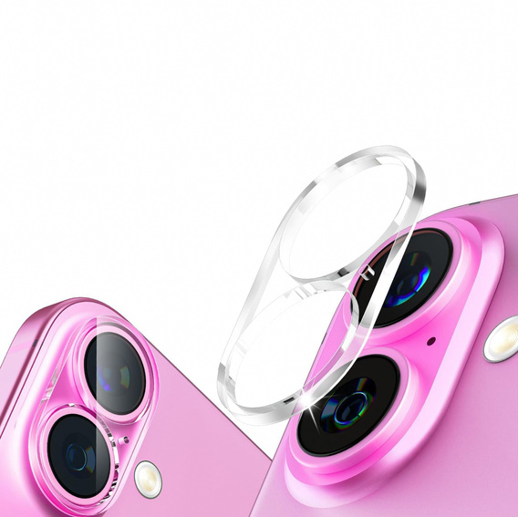 Edzett kameraüveg iPhone 16 / 16 Plus, átlátszó