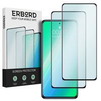 2x edzett üveg a Poco X3 NFC/X3 Pro, ERBORD 3D teljes képernyő